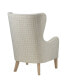 Arianna Fabric Swoop Wing Chair