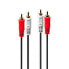Фото #6 товара Lindy Audio CableStereo RCA3,5mm/20m, 2 x RCA, Male, 2 x RCA, Male, 20 m, Black, Red, White