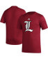 Фото #1 товара Men's Red Louisville Cardinals Basics Secondary Pre-Game AEROREADY T-shirt