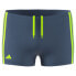 ADIDAS Classic 3 Stripes junior swim boxer Preloved Ink / Lucid Lemon, 13-14 лет - фото #4