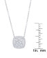 Фото #4 товара Macy's cubic Zirconia Cushion Necklace in Fine Gold Plate or Fine Silver Plate