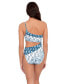 Women's Printmix One Shoulder One Piece Swimsuit