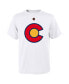 Big Boys White Colorado Avalanche Special Edition 2.0 Primary Logo T-shirt