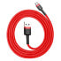 Фото #2 товара Wytrzymały elastyczny kabel przewód USB microUSB QC3.0 2.4A 1M czerwony