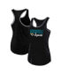 Women's Heather Black Jacksonville Jaguars Plus Size Fuel Tank Top