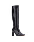 Фото #1 товара Women's Isabelle Croc Embossed Knee-High Boots Dress Boots