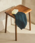 Bevelled acacia stool