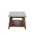 Фото #3 товара Brookside Cement-Top Wood Coffee Table