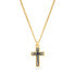 Originální pozlacený náhrdelník s křížkem Crossed Out PEAGN2211303