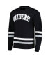 Men's Black, Silver Las Vegas Raiders Nolan Long Sleeve T-shirt