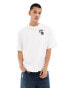 G-Star oversized t-shirt in white with industry logo chest and back print weiß, XL - фото #4