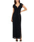 Фото #1 товара Women's Sequined-Lace Maxi Dress