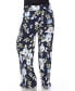 Фото #2 товара Plus Size Floral Wide Leg Palazzo Pants