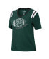 ფოტო #2 პროდუქტის Women's Heathered Green Michigan State Spartans 15 Min Early Football V-Neck T-shirt