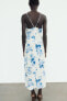 Фото #6 товара Платье в бельевом стиле с цветочным принтом ZARA