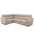 Фото #2 товара Gabrine 4-Pc. Leather Sectional with 2 Power Headrests, Created for Macy's