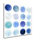 'Blue Lunar I' Abstract Canvas Wall Art, 20x20"
