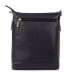 Dámská kožená crossbody kabelka 9060 black - фото #4