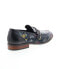 Фото #8 товара Robert Graham Retro RG5812S Mens Black Loafers & Slip Ons Penny Shoes 10.5
