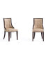 Фото #1 товара Fifth Avenue 2-Piece Beech Wood Faux Leather Upholstered Dining Chair Set