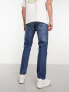 Фото #3 товара Levi's 502 tapered fit jeans in dark blue wash