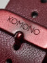 Komono lewis mono watch in burgundy
