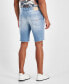 ფოტო #2 პროდუქტის Men's Logan Slim-Fit Destroyed Denim Shorts