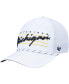 Men's White Michigan Wolverines Downburst Hitch Trucker Snapback Hat