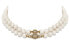 Фото #1 товара Vivienne Westwood GRAZIELLA PEARL CHOKER 双层珍珠项链 金色女款 礼物 / Чокер Vivienne Westwood GRAZIELLA PEARL CHOKER 6303002102R143R143