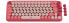 Фото #1 товара Logitech POP Keys Wireless Mechanical Keyboard With Emoji Keys - Mini - RF Wireless + Bluetooth - Mechanical - QWERTZ - Burgundy - Pink - Rose