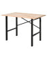 46"L x 28"W Garage Table with X Bar Support and Tabletop Natural/Black