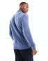 BOSS Orange Passerby long sleeve polo in navy