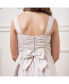 ფოტო #9 პროდუქტის Girls' Sleeveless Ruched Bodice Party Dress, Toddler