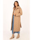 ფოტო #11 პროდუქტის Womens Kallie Quilted Tie Front Coat