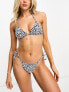 Фото #7 товара & Other Stories tie side bikini briefs in blue floral