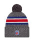 Men's Gray Buffalo Bills 2023 Sideline Sport Cuffed Pom Knit Hat
