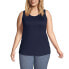 Фото #3 товара Plus Size Supima Cotton Tunic Tank Top