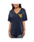ფოტო #1 პროდუქტის Women's Navy West Virginia Mountaineers Oversized T-shirt