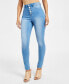 Фото #1 товара Juniors' 5-Button High Waisted Curvy Skinny Jeans