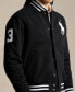 ფოტო #3 პროდუქტის Men's Big Pony Fleece Baseball Jacket