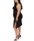 Фото #4 товара Платье миди с разрезом по бокам Michael Kors Plus Size Astor Studded - Женское