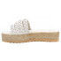 Фото #3 товара BEACH by Matisse Pacific Braided Espadrille Platform Womens White Casual Sandal