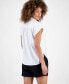 Фото #2 товара Women's Linen-Blend Cap-Sleeve Camp Shirt