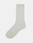 Фото #2 товара ASOS DESIGN rib sock in light grey