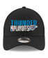 Фото #2 товара Men's Black Oklahoma City Thunder 2024 NBA Playoffs 9FORTY Adjustable Hat