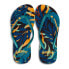 Шлепанцы для пляжа BEACHY FEET BEWOPT01 Flip Flops в тропическом стиле с оттенками синего, зеленого и оранжевого Las Palmeras - фото #1