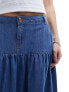 Nobody's Child Bamber full denim skirt in blue