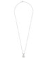 ფოტო #3 პროდუქტის Diamond Flower Cluster Pendant Necklace (1 ct. t.w.) in 14k White Gold, 16" + 4" extender, Created for Macy's