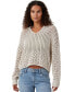 Фото #1 товара Women's Crochet Collar Pullover Sweater