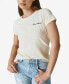 ფოტო #1 პროდუქტის Embroidered Striped Cotton T-Shirt